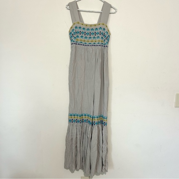 Natural Life Hannah Embroidered Smocked Jumpsuit SIZE SMALL - Picture 2 of 9